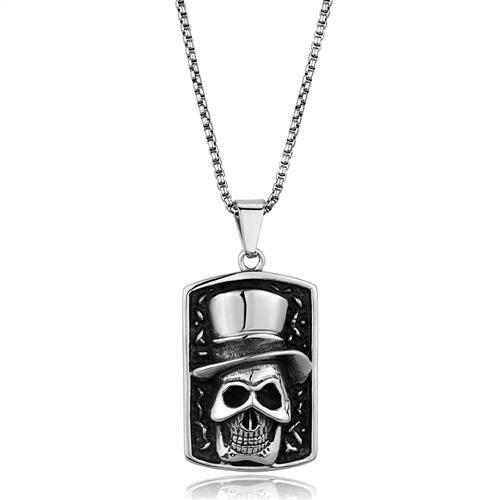 JCE1985 High polished (no plating) Stainless Steel Necklace with No Stone